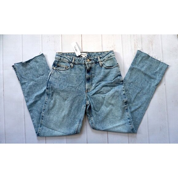 The Drop Standard Ian Mid Rise Relaxed Straight w/ Side Slit - Size 27, NWT - Picture 1 of 11